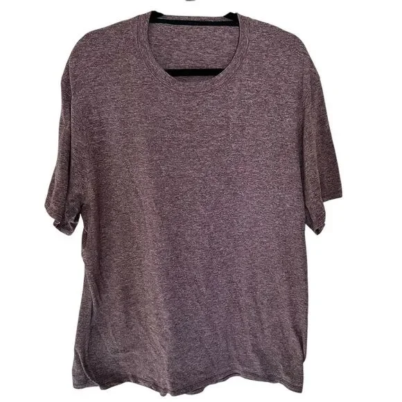 Lululemon Men’s heathered burgundy short sleeve Tee size XL - Picture 1 of 6